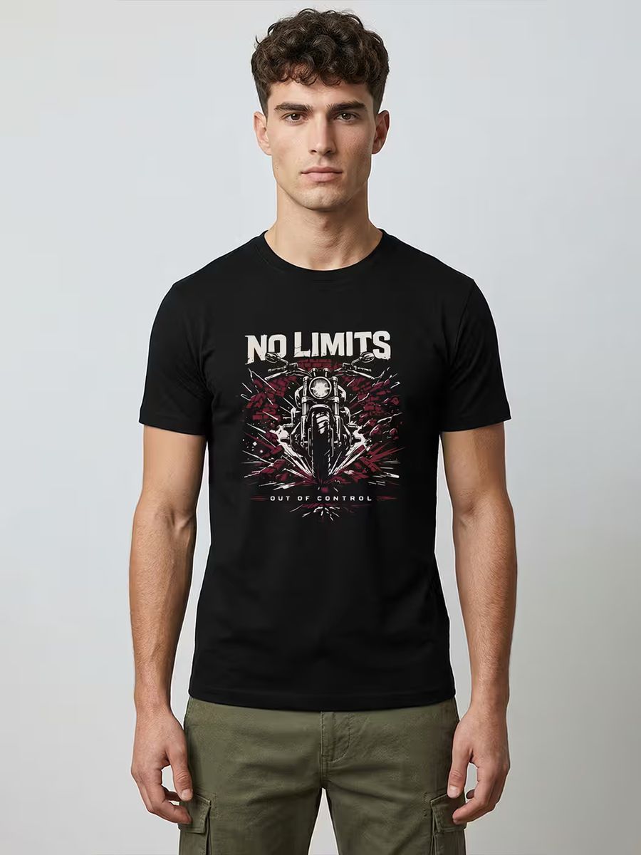 No Limits T-Shirt For Men - Half Sleeve