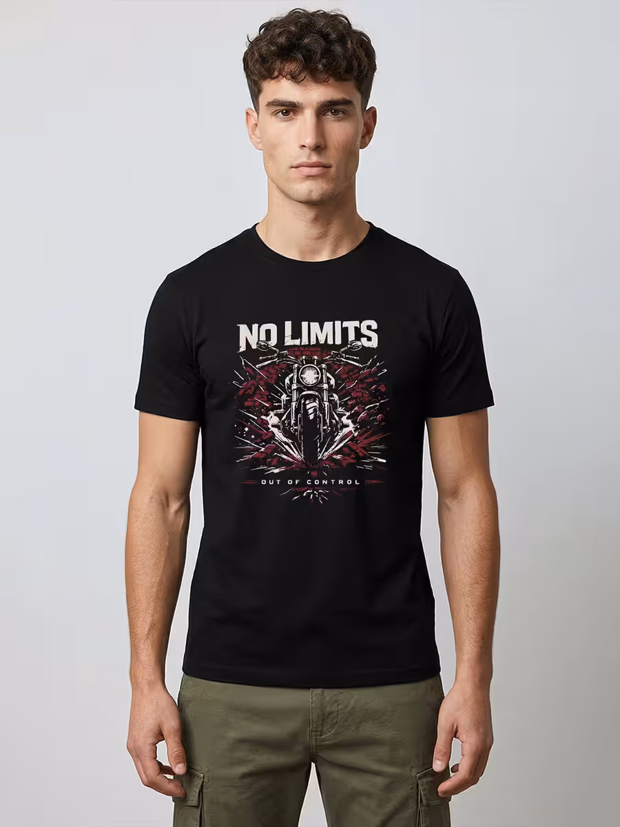 No Limits T-Shirt For Men - Half Sleeve