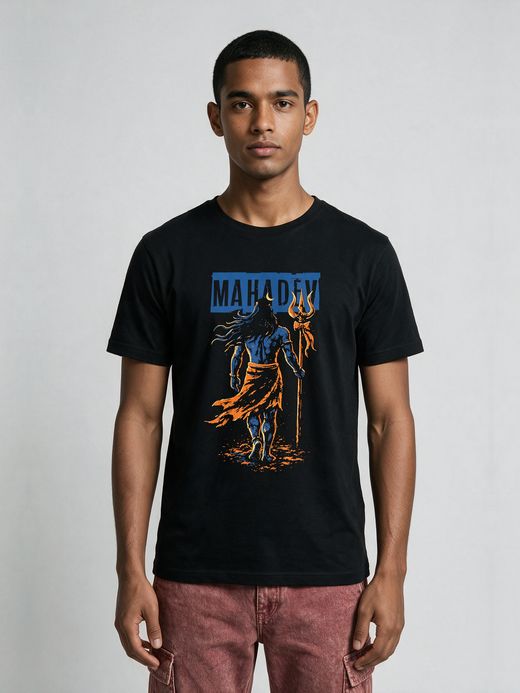 Trishul Warrior T-Shirt For Men - Half Sleeve