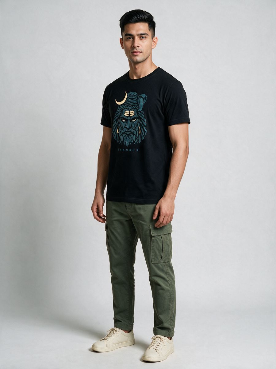Shambho T-Shirt For Men - Half Sleeve - alternate view 4