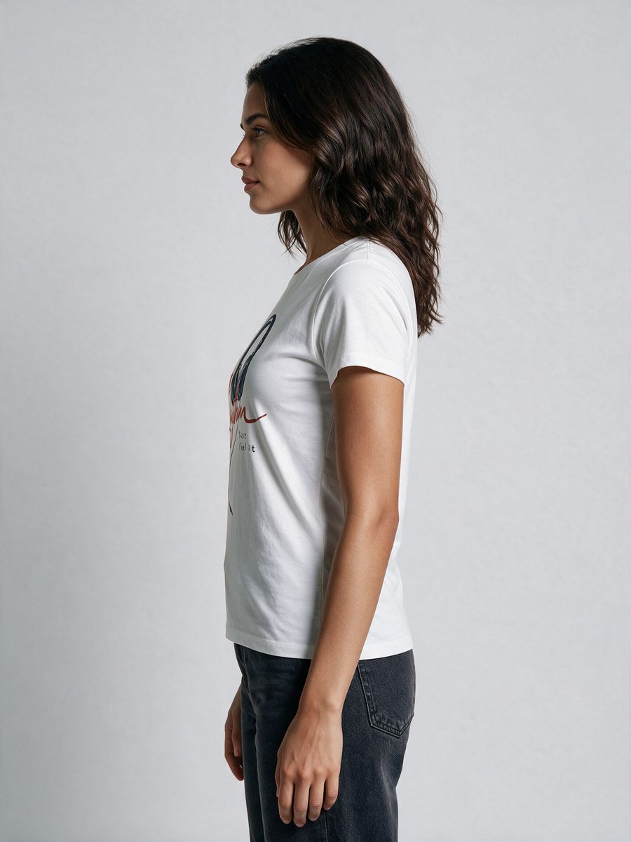 Rhythm Music T-Shirt For Women - Half Sleeve - alternate view 3