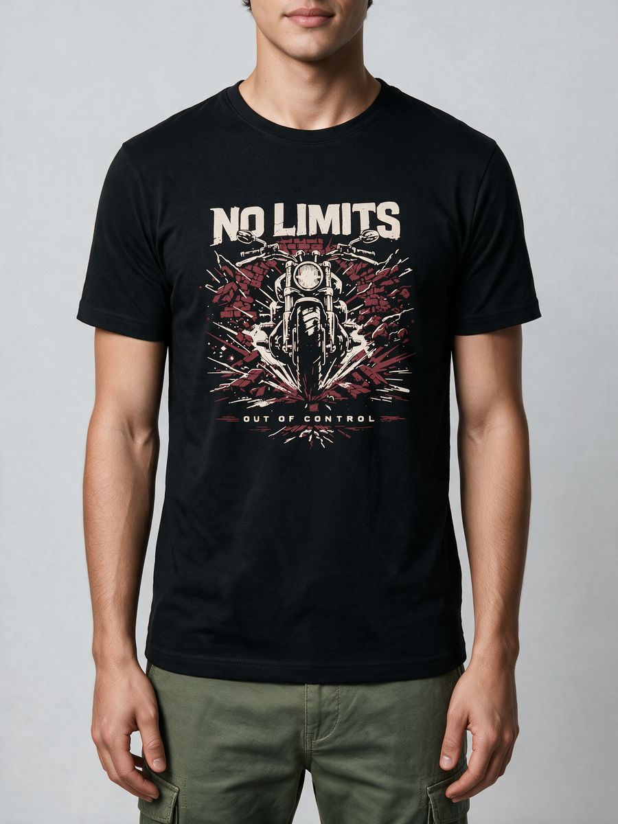 No Limits T-Shirt For Men - Half Sleeve - alternate view 5
