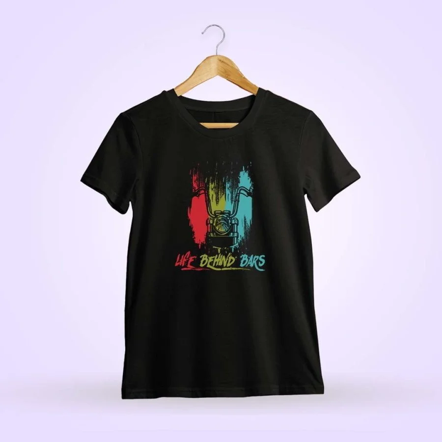 Life Behind Bars Black Bike T-Shirt
