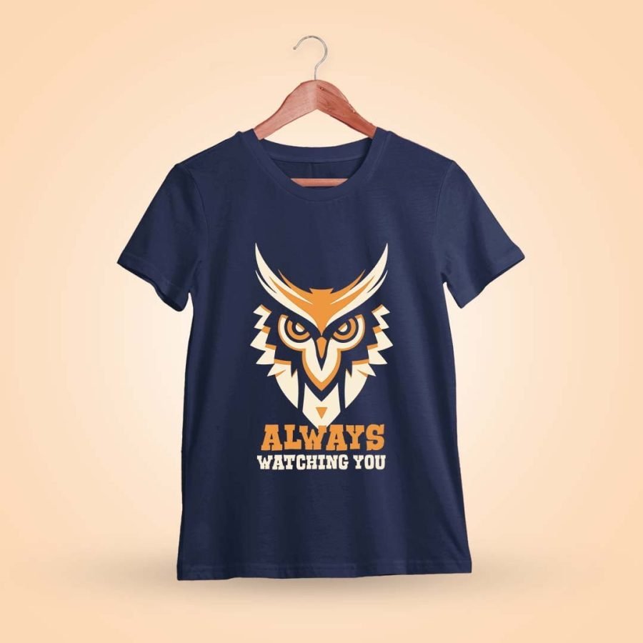 Always Watching You Navy Blue T-Shirt