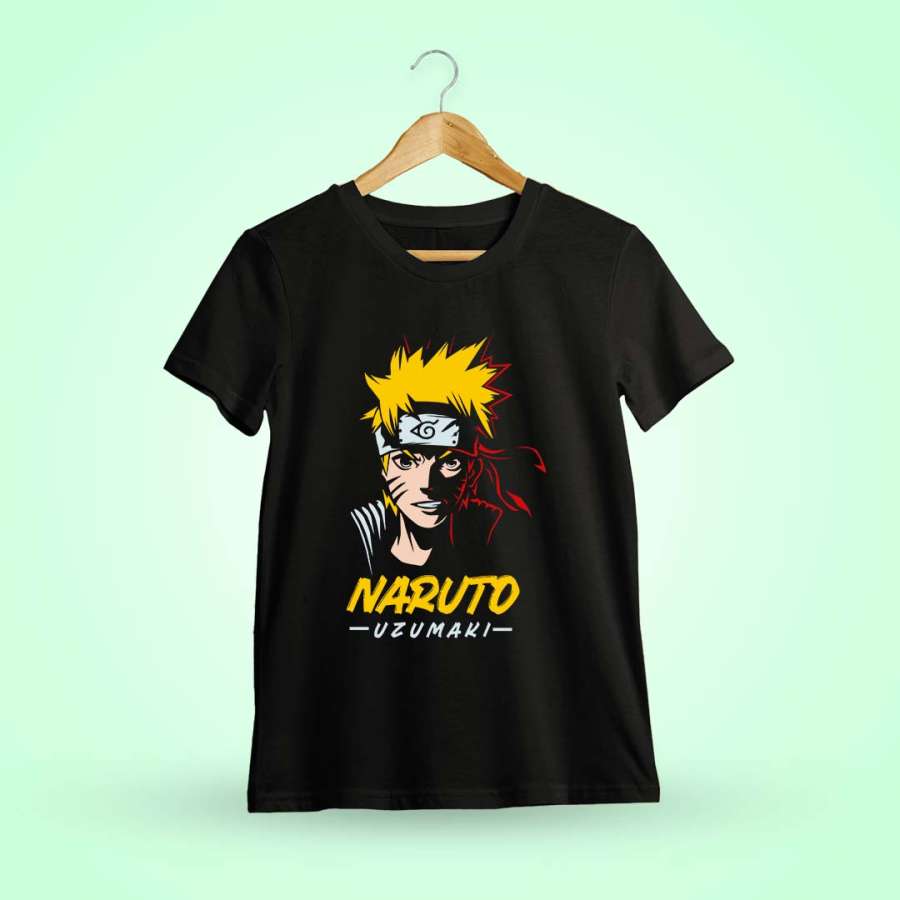 Black Manga Anime T-Shirt
