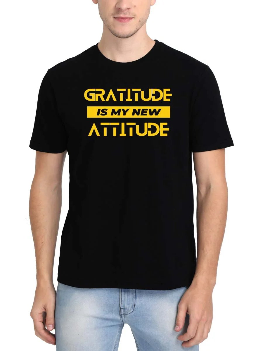 Gratitude Is My New Attitude Quotes T-Shirt - Image 2