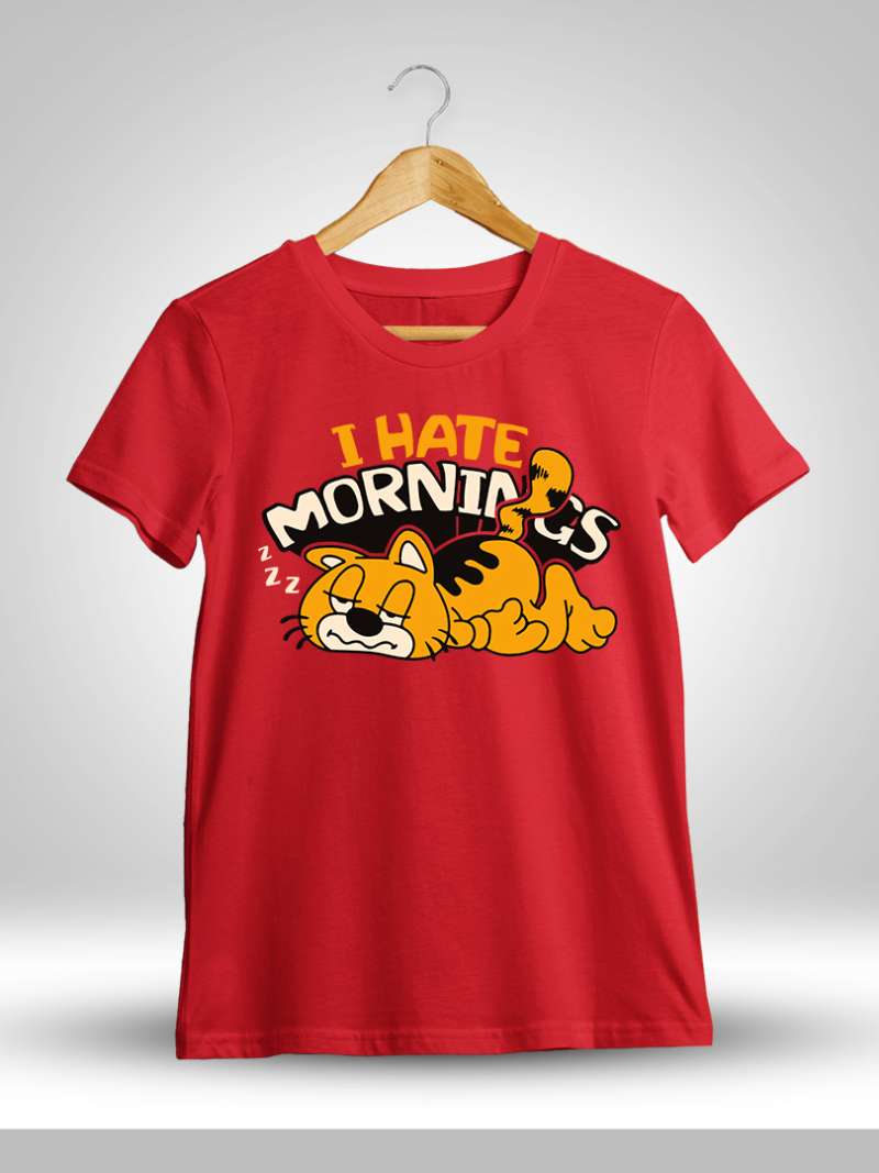 I Hate Mornings Fun T-Shirt