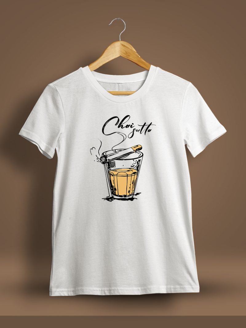 Chai Sutta T-Shirt For Men - Half Sleeve