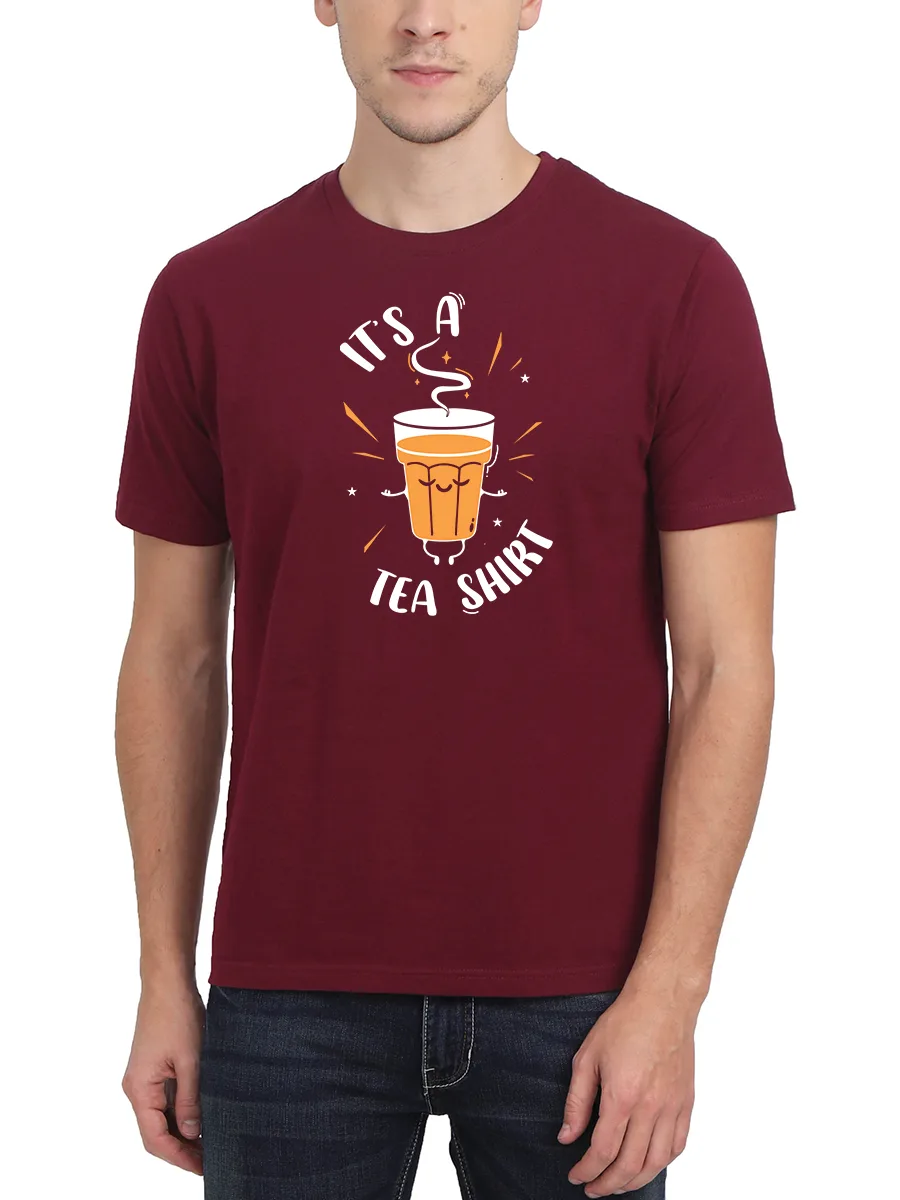 It's A Tea Shirt Chai T-Shirt For Men - Half Sleeve - Image 2