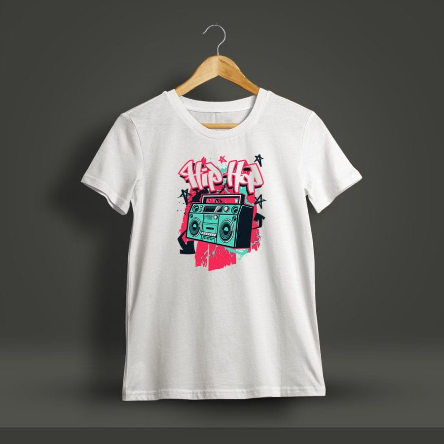 Hip Hop Graphic Printed T-Shirt For Men - Half Sleeve