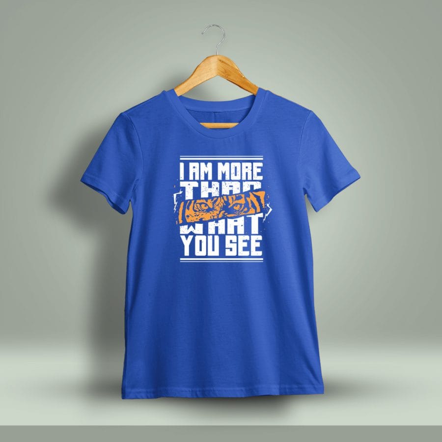 I Am More Than What You See Printed T-Shirt For Men - Half Sleeve