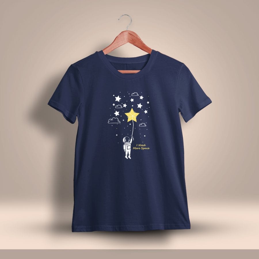 I Need More Space Graphic Printed T-Shirt For Men - Half Sleeve