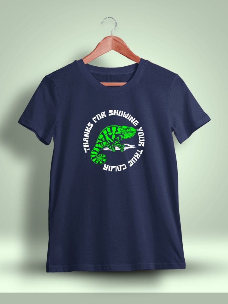 Thanks For Showing Your True Color Fun Printed T-Shirt For Men - Half Sleeve