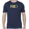 FYOUCK Printed T-Shirt For Men - Half Sleeve Navy Blue - Image 2