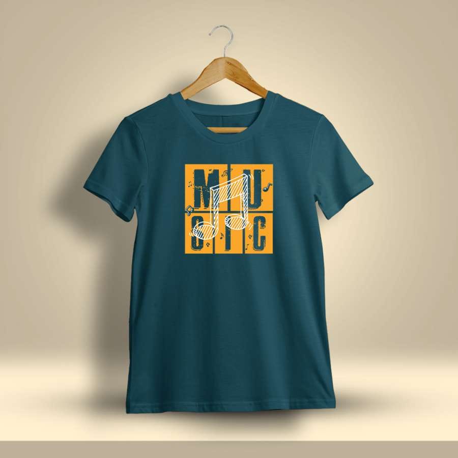 Music Printed T-Shirt For Men - Half Sleeve