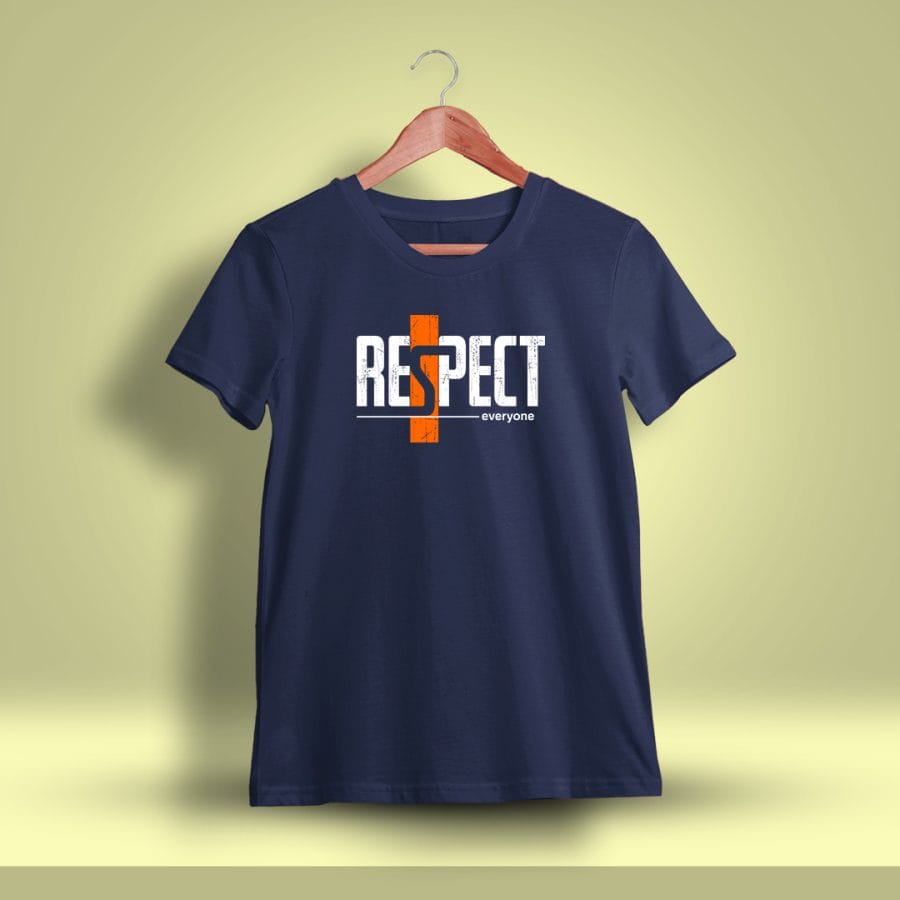 Respect Everyone Printed T-Shirt For Men - Half Sleeve