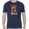Stay Wild Printed T-Shirt For Men - Half Sleeve - Image 2
