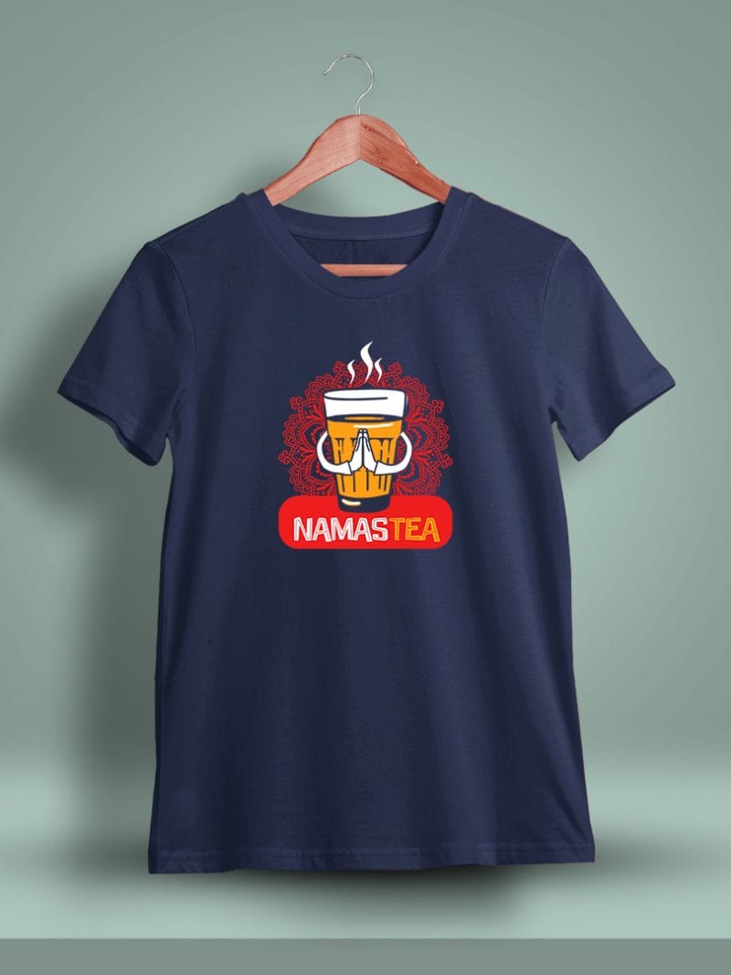 Namastea Chai Printed T-Shirt For Men - Half Sleeve