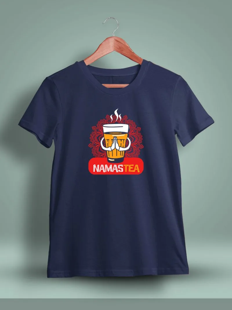 Namastea Chai Printed T-Shirt For Men - Half Sleeve
