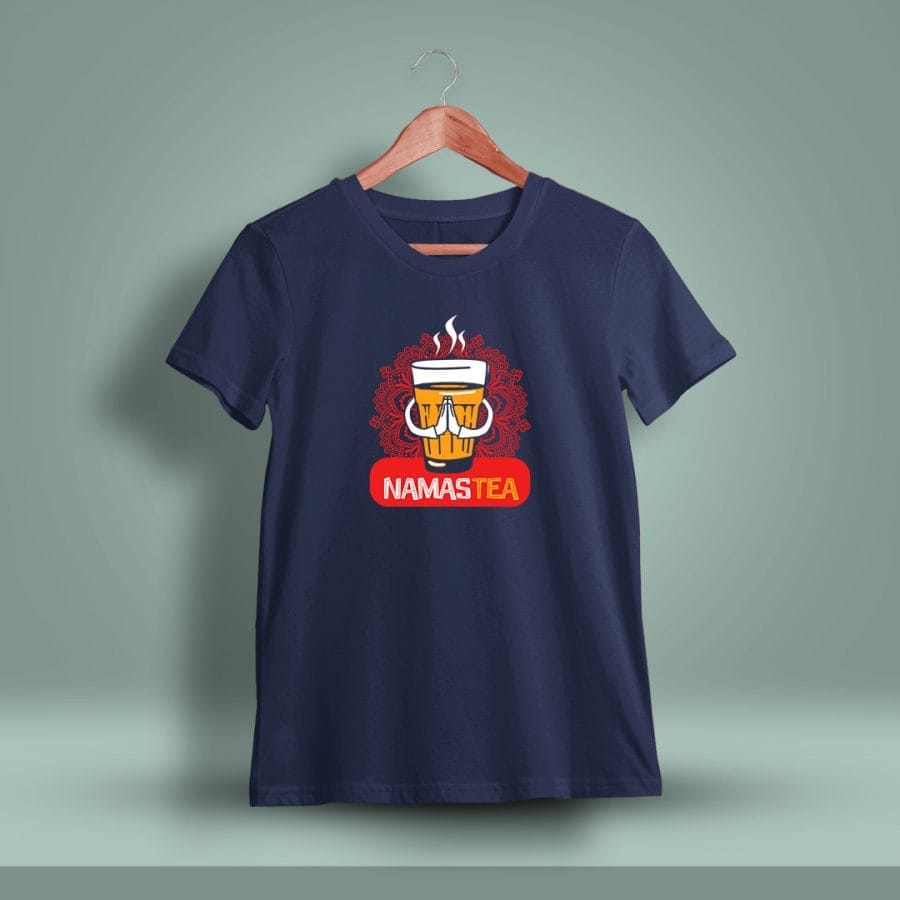 Namastea Chai Printed T-Shirt For Men - Half Sleeve