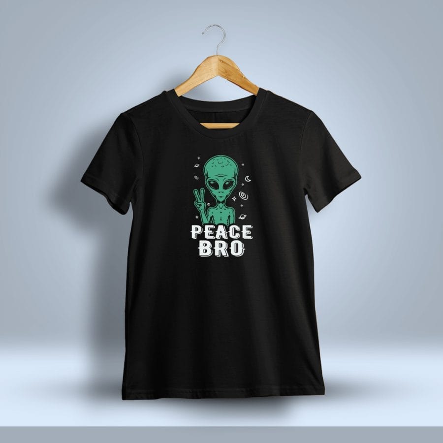 Peace Bro Printed T-Shirt For Men - Half Sleeve