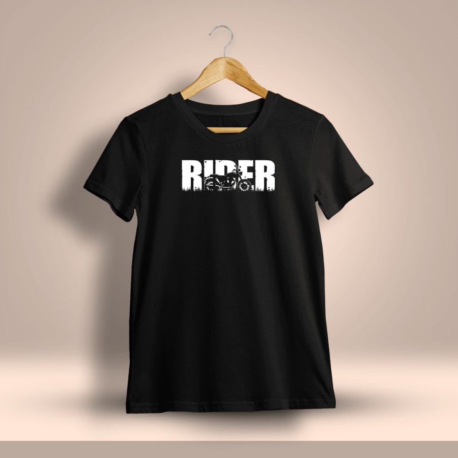 Rider Bike Printed T-Shirt For Men - Half Sleeve