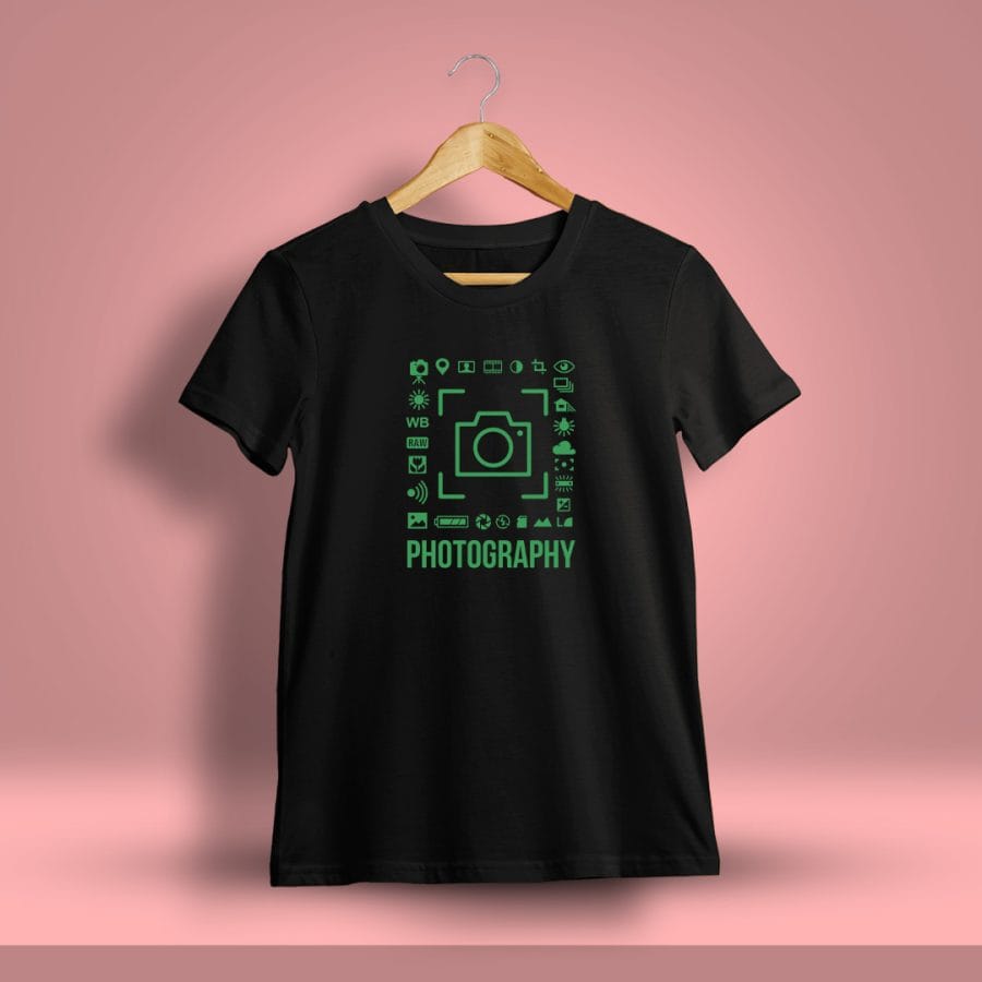 Photography T-Shirt For Men - Half Sleeve