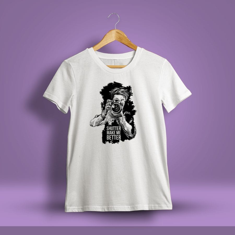 Shutter Make Me Better Photography T-Shirt For Men - Half Sleeve