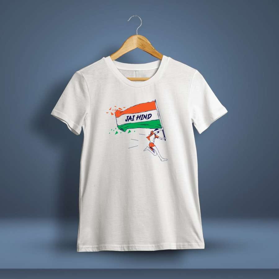 Jai Hind Printed T-Shirt For Men - Half sleeve