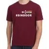 Sindoor T-Shirt For Men - Half Sleeve Maroon - Image 2
