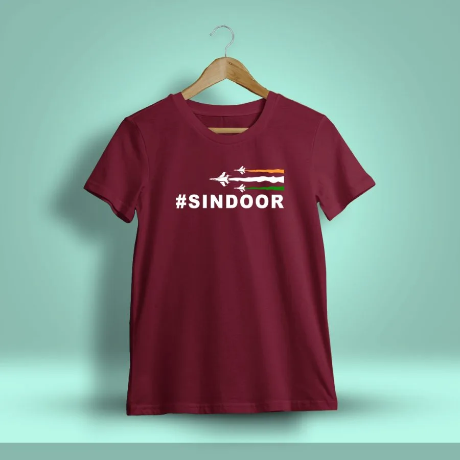 Sindoor T-Shirt For Men - Half Sleeve Maroon