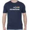 Sindoor T-Shirt For Men - Half Sleeve Navy Blue - Image 2