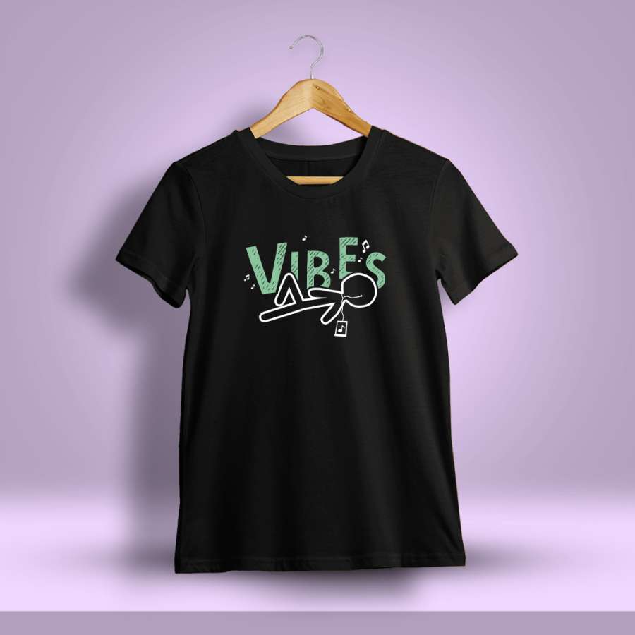 Music Vibes Printed T-Shirt For Men - Half sleeve