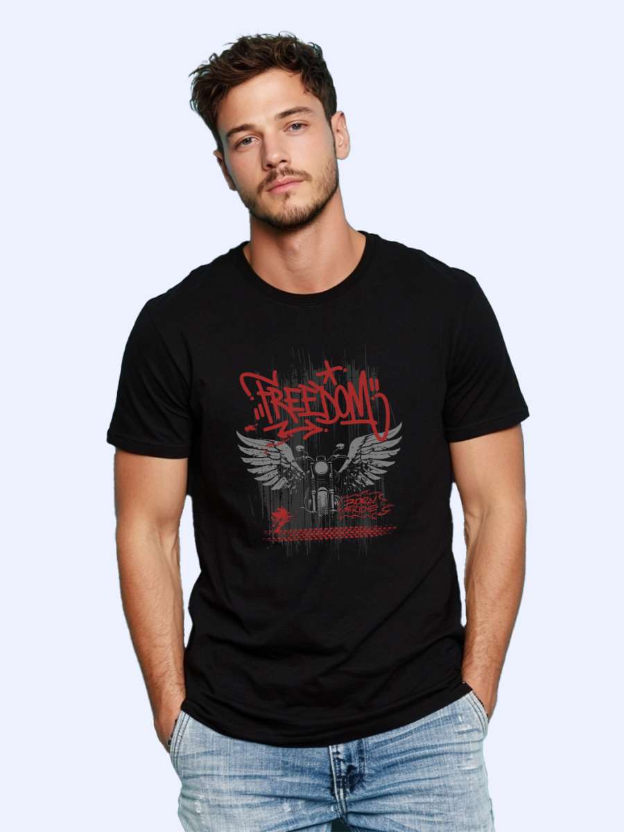 Freedom T-Shirt For Men - Half Sleeve