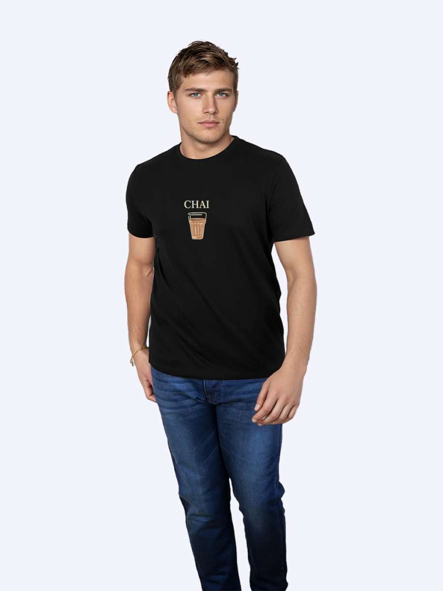 Chai Printed T-Shirt For Men - Half Sleeve - Image 4