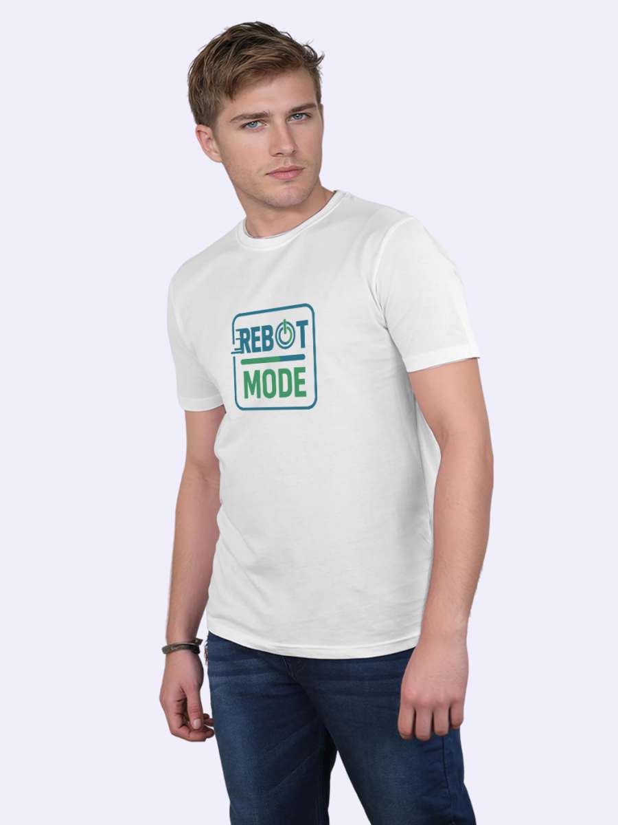 Reboot Mode Printed T-Shirt For Men - Half Sleeve - Image 3