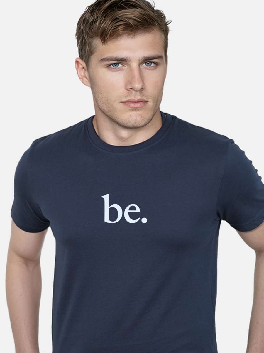 Be Printed T-Shirt For Men - Half Sleeve - Image 2