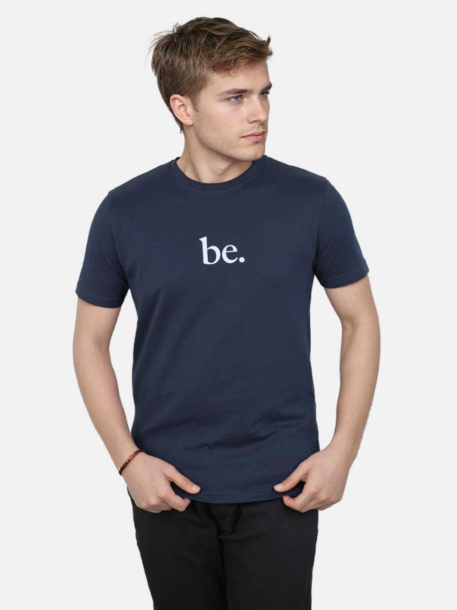 Be Printed T-Shirt For Men - Half Sleeve - Image 3
