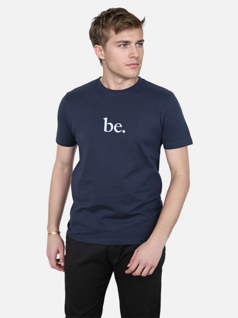 Be Printed T-Shirt For Men - Half Sleeve