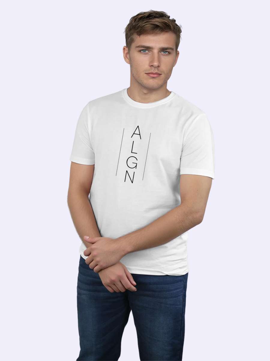 ALGN Printed T-Shirt For Men - Half Sleeve - Image 3