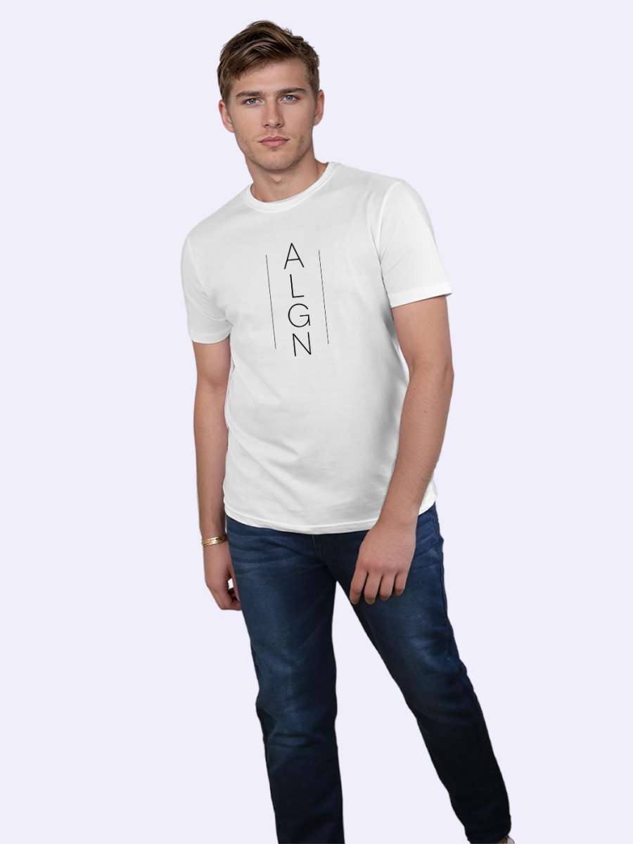 ALGN Printed T-Shirt For Men - Half Sleeve - Image 4