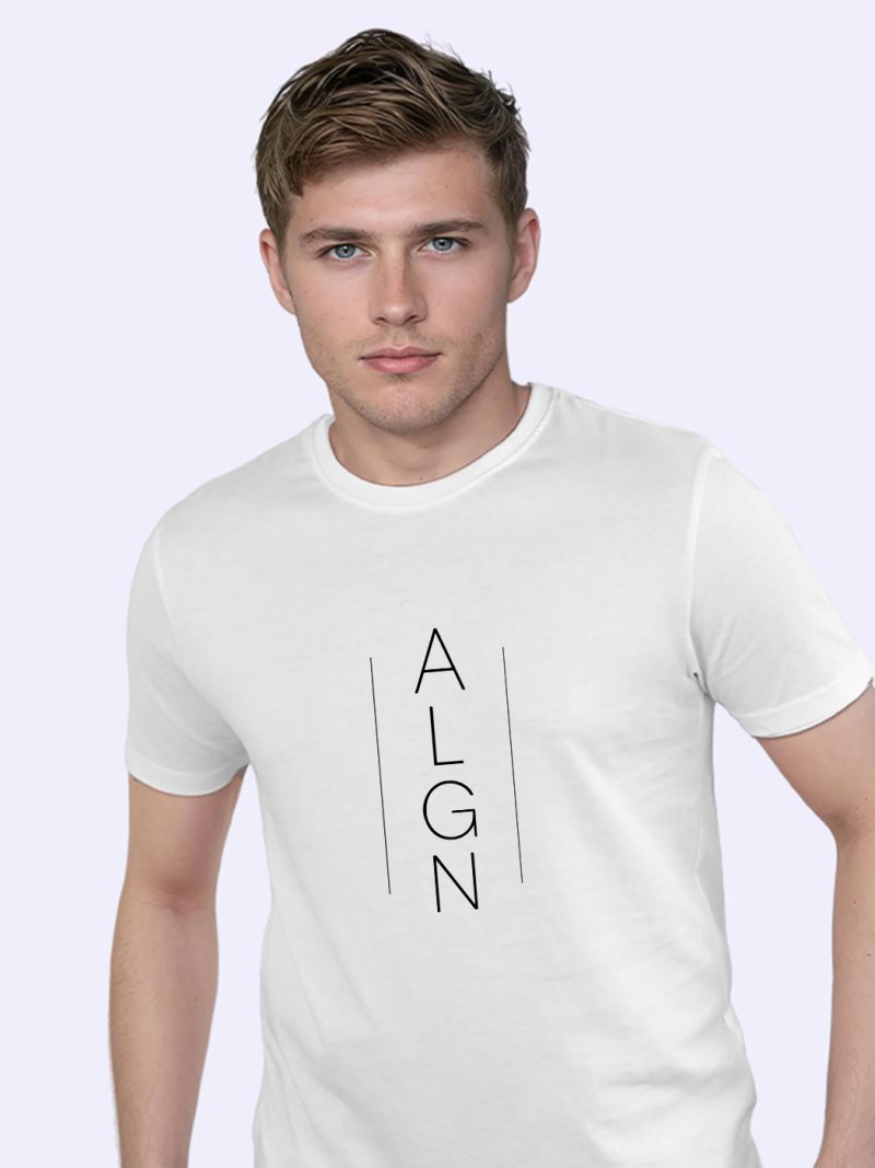 ALGN Printed T-Shirt For Men - Half Sleeve
