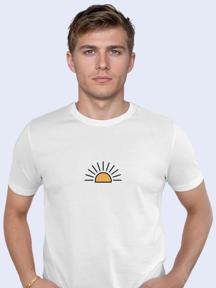 The Rising Sun Printed T-Shirt For Men - Half Sleeve - Image 2