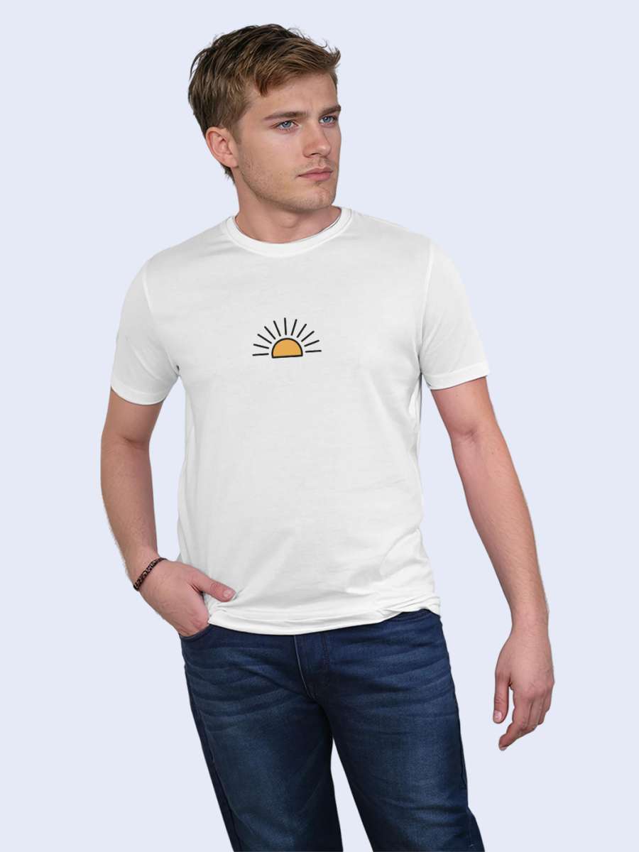 The Rising Sun Printed T-Shirt For Men - Half Sleeve - Image 3