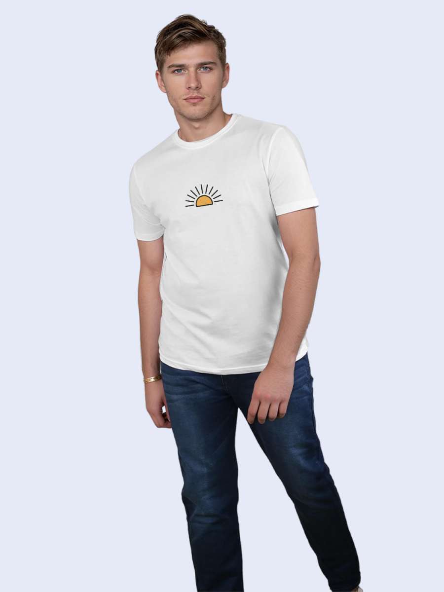 The Rising Sun Printed T-Shirt For Men - Half Sleeve - Image 4
