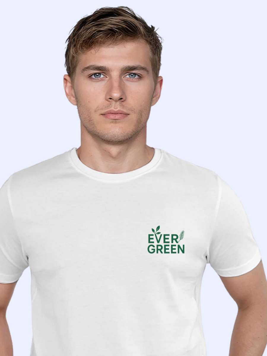 Evergreen T-Shirt For Men - Half Sleeve - Image 2