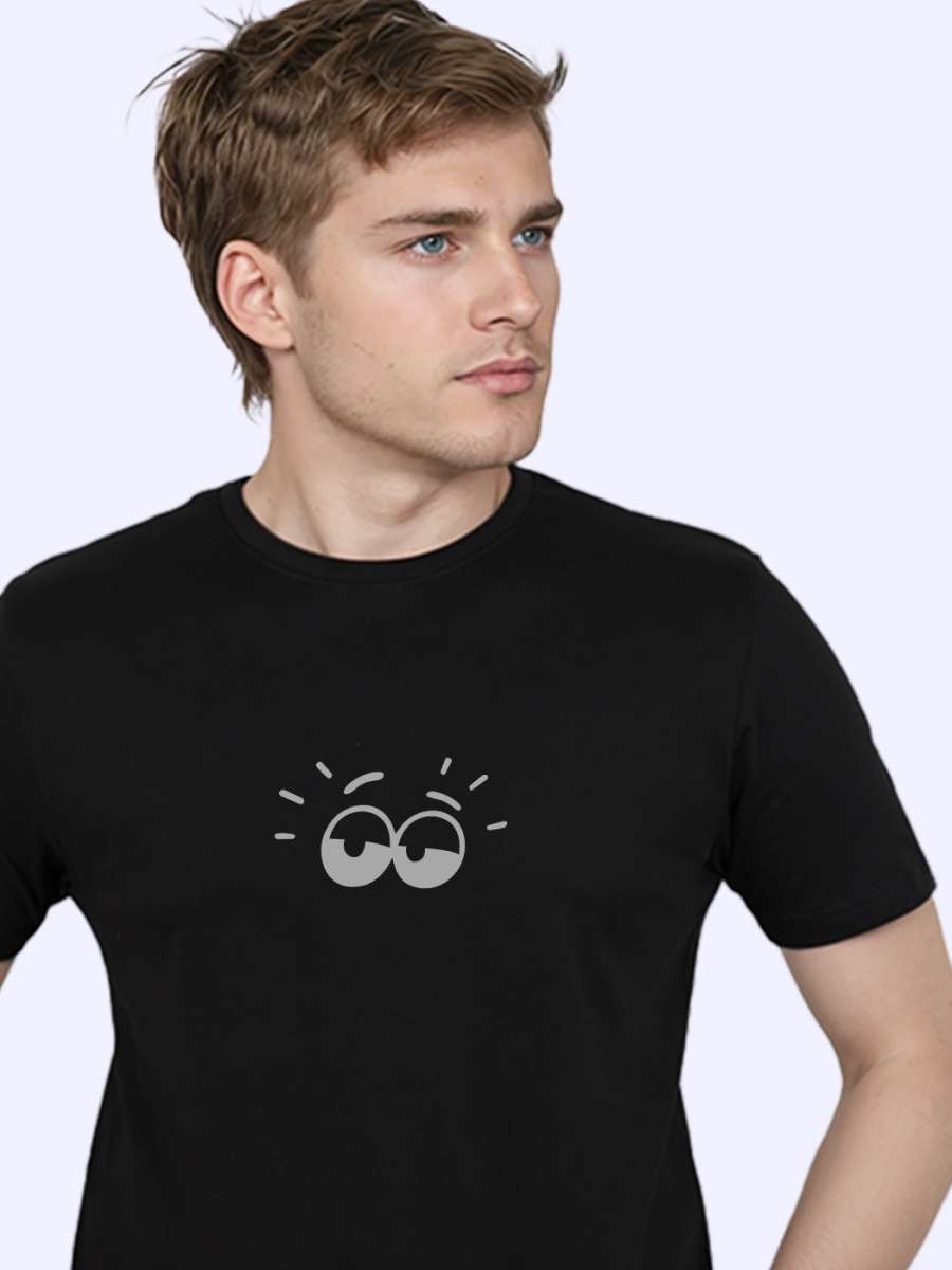 Funny Eye T-Shirt For Men - Half Sleeve - Image 2