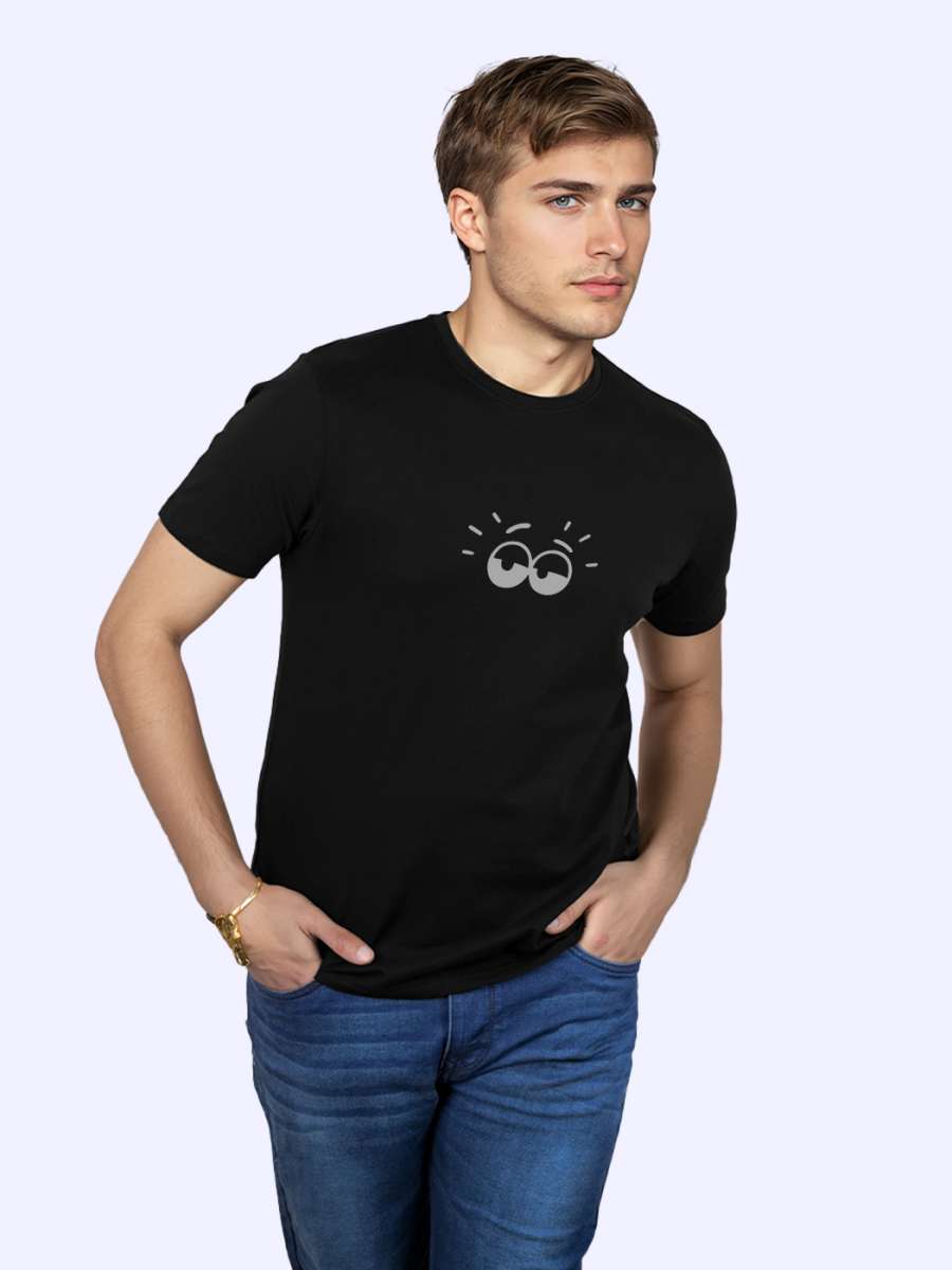 Funny Eye T-Shirt For Men - Half Sleeve - Image 3