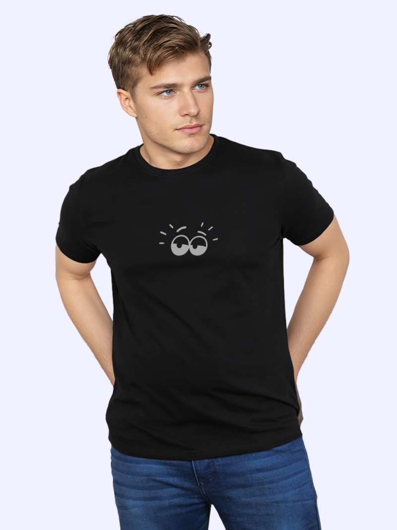 Funny Eye T-Shirt For Men - Half Sleeve