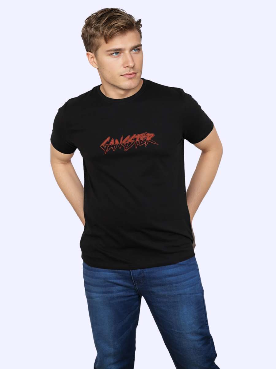 Gangster T-Shirt For Men - Half Sleeve - Image 3